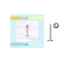 Piercing sterile Labret 1,0cm x 1,6Ømm