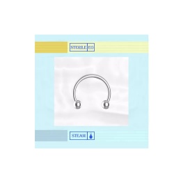 Piercing sterile Septum 1,0cm x 1,2Ømm - 25 pezzi