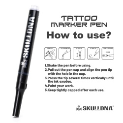 TATTOO MARKER PEN SKULLDNA 12pz - Img 2