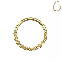 Clicker Intrecciato 1.2x9mm Gold
