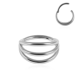 Clicker Triplo in Acciaio Chirurgico 1.2x8mm - Silver