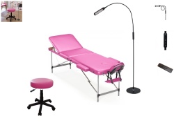 Combo Lettino,sgabello,lampada.