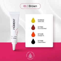 Microblading Pigment - Brown 1 - 10 ml - Img 2