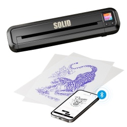 Solid Thermal Printer con display digitale + Rotolo stencil omaggio