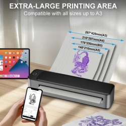 Stampante wireless A3/A4 Tattoo Thermal Printer + Rotolo stencil omaggio - Img 9