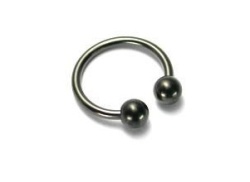 Bilanciere Circolare Interno in Acciaio Nero 2,5mmx13mm