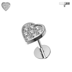 Gioiello a Cuore Helix Tragus 1.2x6mm