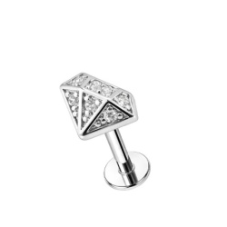 Gioiello a Diamante Helix Tragus Piercing Orecchio