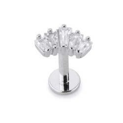 Gioiello Corona Acciaio Chirurgico Helix Tragus Piercing Orecchio