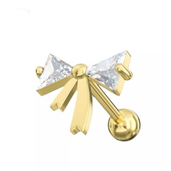 Piercing a fiocco 1.2x6mm Oro