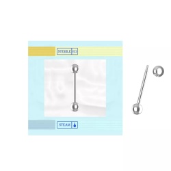 Piercing sterile Lingua 1,8cm x 1,6Ømm - 25 pezzi