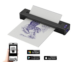 Stampante wireless P19 Tattoo Printer Thermal + Rotolo stencil omaggio - Img 3