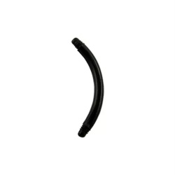 Banana curva in UV Flessibile 1.6ø 12MM - BLACK