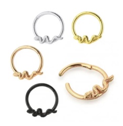 Circular Clicker Snake Silver 1.2ø X 8mm
