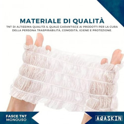 Fasce Elastiche Capelli Monouso in TNT - Imbustate Singolarmente 100 Unità - Img 2