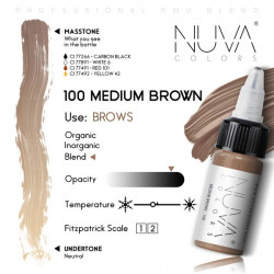 NUVA COLORS - 100 MEDIUM BROWN - 15ML (REACH COMPLIANT) - Img 2