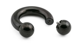 Bilanciere Circolare Interno in Acciaio Nero 6mm (2g)x 16mm - Img 2