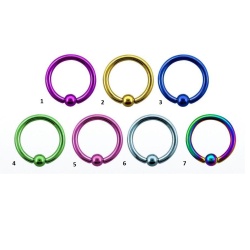Circular Ball Closure In Acciaio Oro 1,2ø, 10mm