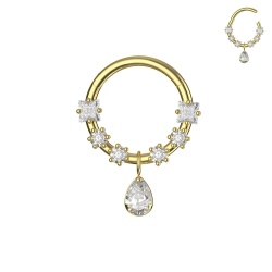 Clicker con Ciondolo 1.2x10mm - Gold