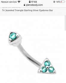 Curved Barbell Sopracciglio/Orecchio 1.2X8mm