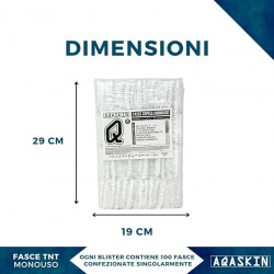 Fasce Elastiche Capelli Monouso in TNT - Imbustate Singolarmente 100 Unità - Img 3