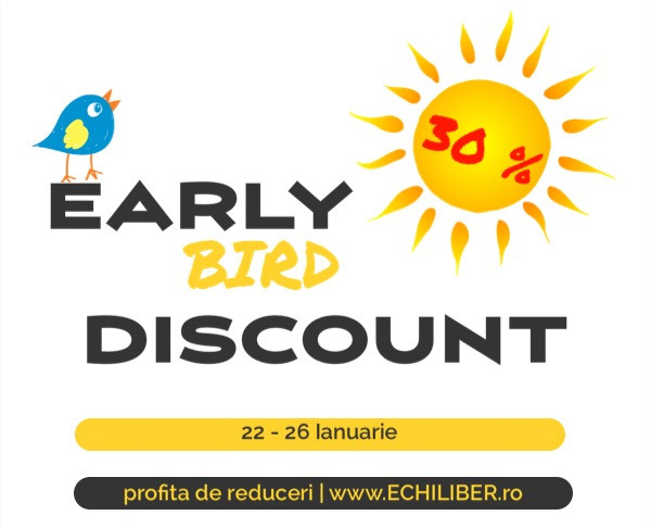 30% discount Early Bird
