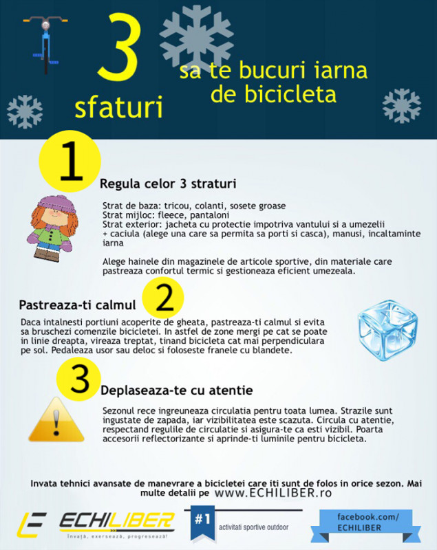 3 sfaturi sa te bucuri iarna de bicicleta