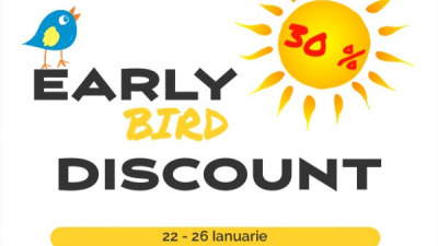 30% discount Early Bird