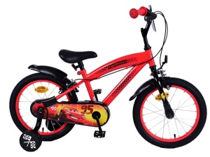 Bicicleta E&L Disney Cars 16 inch ND, frana de mana pe ambele roti, scaun si ghidon reglabil, sticla de apa, spite metalice, roti gonflabile, stopuri reflectorizante - Img 6