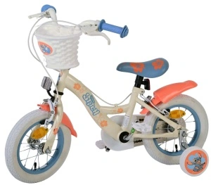 Bicicleta E&L Disney Stitch 12 inch, frana de mana pe ambele roti, scaun si ghidon reglabil, spite metalice, roti gonflabile, stopuri reflectorizante - Img 5