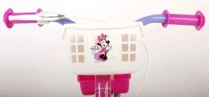 Bicicleta E&L Minnie Mouse 12 inch Cutest Ever, frana de mana pe roata fata, scaun si ghidon reglabil, suport pentru papusi, cosulet pe ghidon, roti gonflabile - Img 2