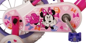 Bicicleta E&L Minnie Mouse 12 inch Cutest, frana de mana pe ambele roti, scaun si ghidon reglabil, spite metalice, roti gonflabile, stopuri reflectorizante - Img 2