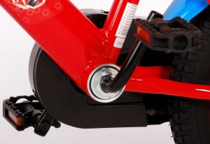 Bicicleta E&L Spiderman RB 14 inch, frana de mana pe roata din fata, sticla de apa, scaun si ghidon reglabil, roti ajutatoare - Img 2