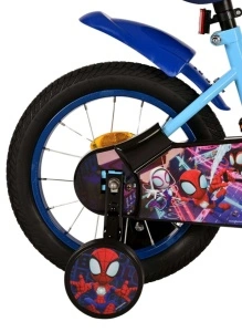 Bicicleta E&L Spidey si prietenii 14 inch, frana de mana pe roata fata, scaun si ghidon reglabil, spite metalice, roti gonflabile - Img 8