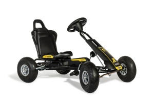 Kart ATX Air Racer, negru, scaun ajustabil, functie "free-wheel", roti pneumatice, frana de mana, volan cu sunete, 102 X 60 X h64 cm - Img 2