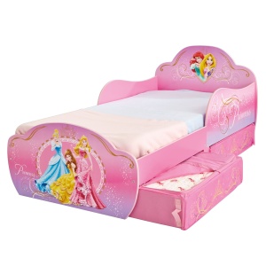 Pat Disney Princess cu spatiu depozitare