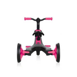 Tricicleta Globber EXPLORER 4 in 1, functie free wheel, scaun ajustabil, roti EVA, centura siguranta in 5 puncte, culoare roz - Img 2