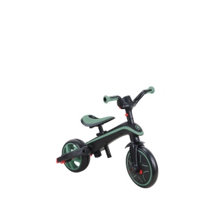 Tricicleta Globber EXPLORER PLIABLA 4 in 1, functie free wheel, scaun ajustabil, roti EVA, centura siguranta in 5 puncte, culoare verde pal - Img 8