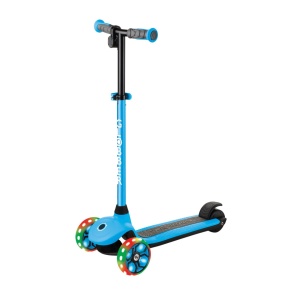 Trotineta Globber E-MOTION 4, ghidon reglabil pe inaltime, roti cu LED, motor 80W, autonomie 8-10 km, culoare alabstra - Img 6