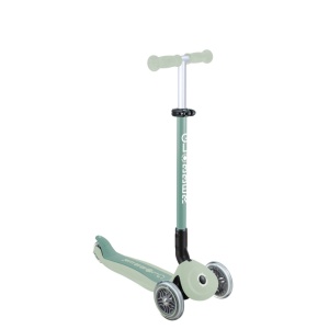 Trotineta Globber GO UP ACTIVE ECOLOGIC 3 in 1, ghidon si scaun ajustabile, rulmenti ABEC 9, culoare verde fistic - Img 4