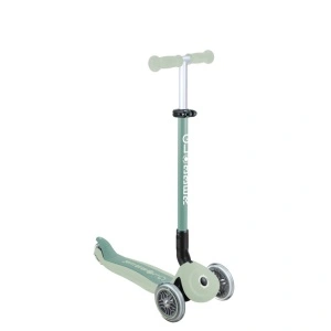 Trotineta Globber GO UP ACTIVE ECOLOGIC 3 in 1, ghidon si scaun ajustabile, rulmenti ABEC 9, culoare verde fistic - Img 4