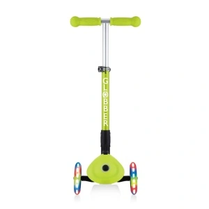 Trotineta Globber JUNIOR PLIABILA CU LUMINI, ghidon ajustabil 3 nivele, greutate maxima 50 kg, rulmenti ABEC 5, culoare verde - Img 2