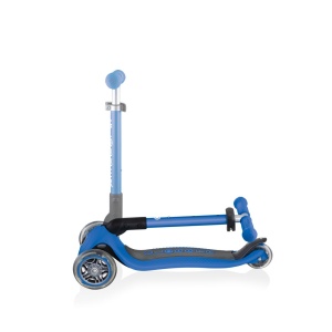 Trotineta Globber JUNIOR PLIABILA, ghidon ajustabil 3 nivele, greutate maxima 50 kg, rulmenti ABEC 5, culoare albastra - Img 4