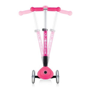 Trotineta Globber JUNIOR PLIABILA, ghidon ajustabil 3 nivele, greutate maxima 50 kg, rulmenti ABEC 5, culoare roz - Img 7