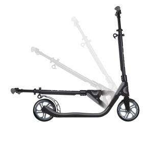 Trotineta Globber ONE NL 205, pliere cu clema în 1 secundă, ghidon reglabil 3 nivele, rulmenti ABEC 7, culoare gri - Img 4