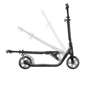 Trotineta Globber ONE NL 205, pliere cu clema în 1 secundă, ghidon reglabil 3 nivele, rulmenti ABEC 7, culoare gri - Img 4