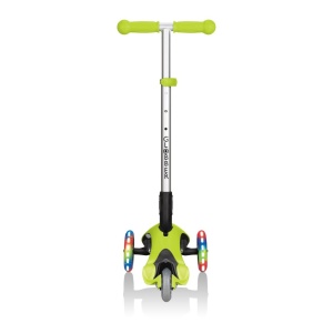 Trotineta Globber PRIMO pliabila cu lumini, ghidon ajustabil 3 nivele, rulmenti ABEC 5, culoare verde