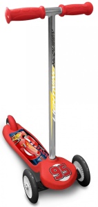 Trotineta intuitiva Disney Cars, 3 roti, platforma antiderapanta, manere ergonomice