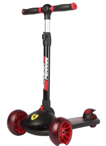 Trotineta pliabila Ferrari Twist neagra cu scaun - Img 2