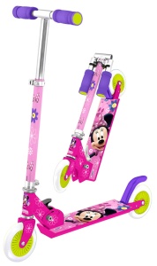 Trotineta pliabila Minnie, cu 2 roti, ghidon reglabil, platforma antiderapanta